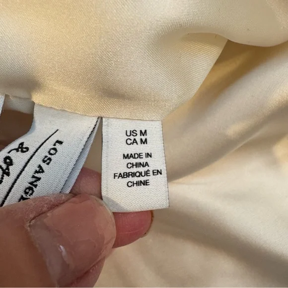 & Other Stories Cream Wool Blend Belted Balloon Sleeve Coat - Picture 9 of 11